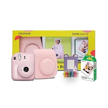 Fujifilm Instax Mini 12 Happiness Box with 40 Shots- Pink