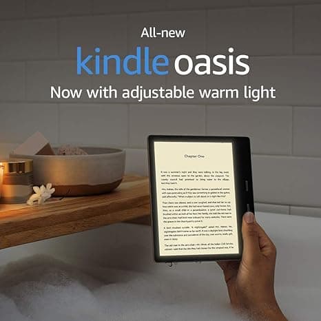 Kindle Oasis (10th Gen) - Now with adjustable warm light, 7" Display, 32 GB, WiFi (Champagne Gold)